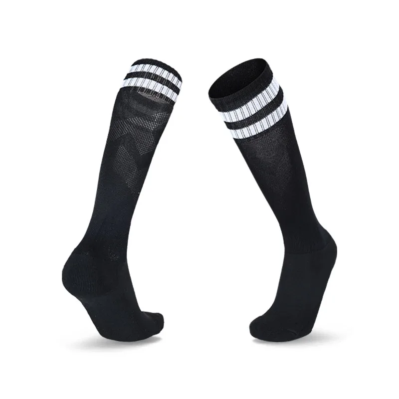 Men's Breathable European Soccer Knee-High Socks - 22 Color Options