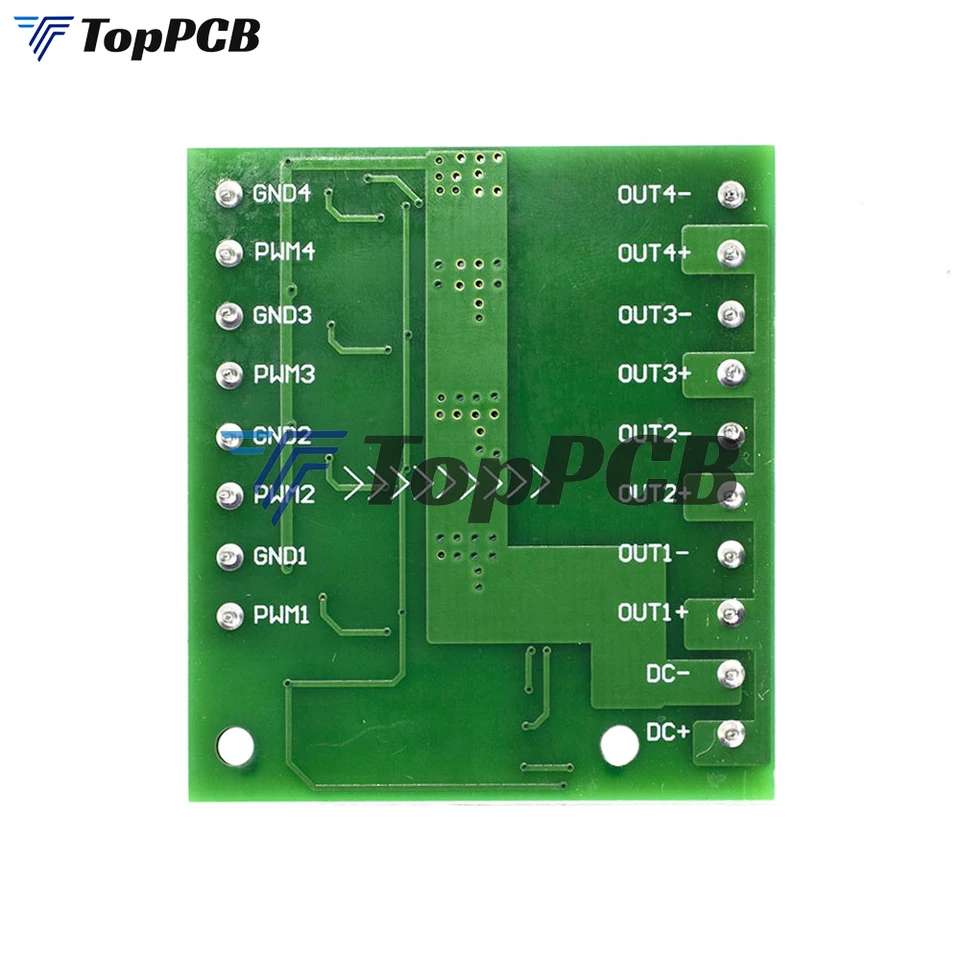Modulo MOSFET 4 Canali PWM - Amplificatore Segnale 3-20V A 10A - Per PLC, Motori DC E Luci LED