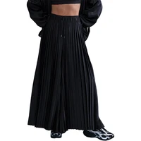 Pantalon tissé plissé ample taille mi-haute pour femme Nike authentique 2025 HJ0521-010 5