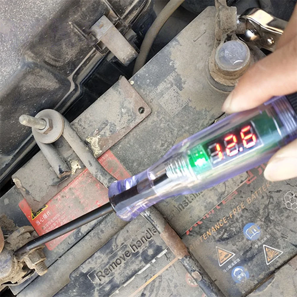 36V Car Truck Voltage Circuit Tester Automobile Diagnostic Tools car battery tester Voltmeter Bulb Auto Repair Voltage Indicator 6