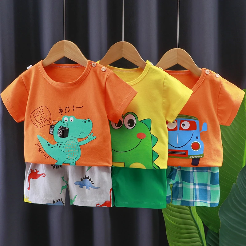 Baby Clothing Set near me Fashion New Baby Boys Clothes Brand Summer Kids Clothes Set Toddler Girls T-shirt+pants 2-piece Suit Children's Clothing Sets newborn baby clothing set