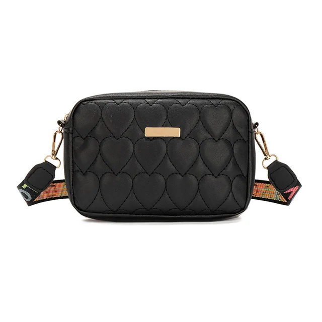 Women's Lattice Embroidery Crossbody Bag Retro Solid Color