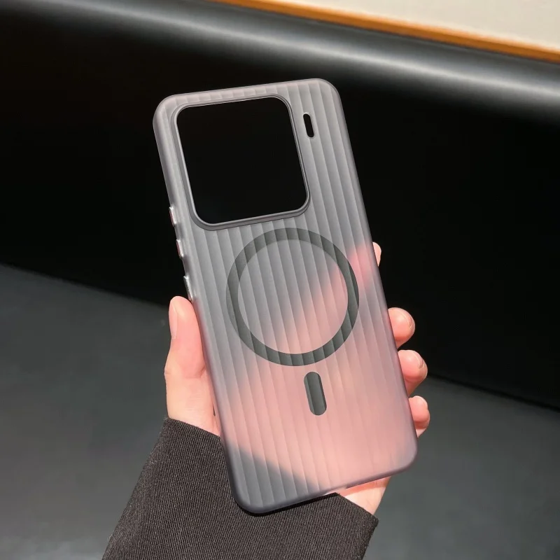 Transparent Wireless Charging Magnetic Corrugated Soft Case