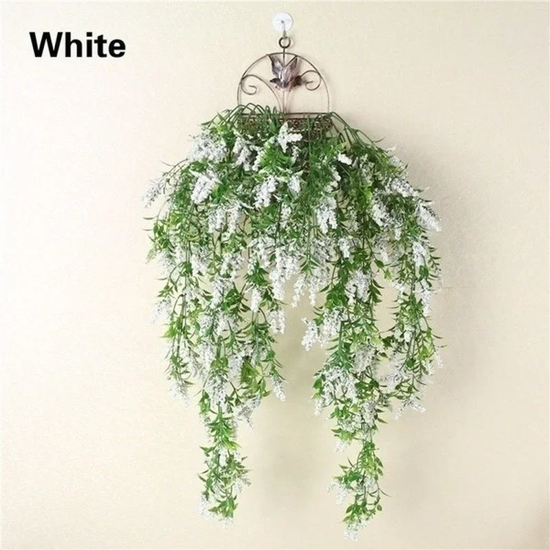 Fashionable New Simulation Plant Flower Wall Artificial Hanging Lavender Home Decoration Living Room Kitchen Bedroom Decoration