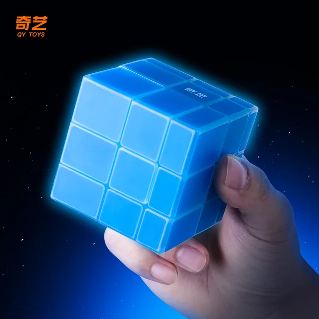Qiyi Magic Cube Fluorescent Mirror Cube Luminous Light Effect Magico Cubo Children's Puzzle Smooth Creative Toys 큐브 6