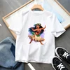 Disney Moana 2 Kids Short Sleeve T-Shirt Girls Summer Casual Tops Anime Cartoon Fashion Pullover Loose Fitting Children Clothing 2
