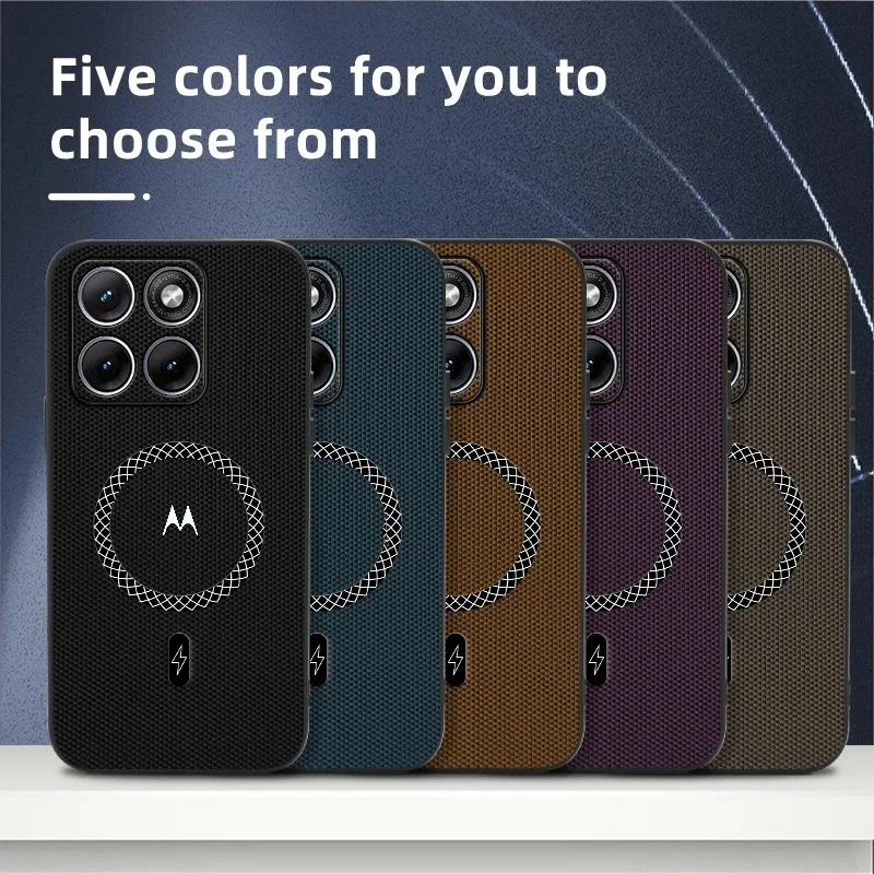 Premium Woven Textured Magnetic Shockproof Phone Case