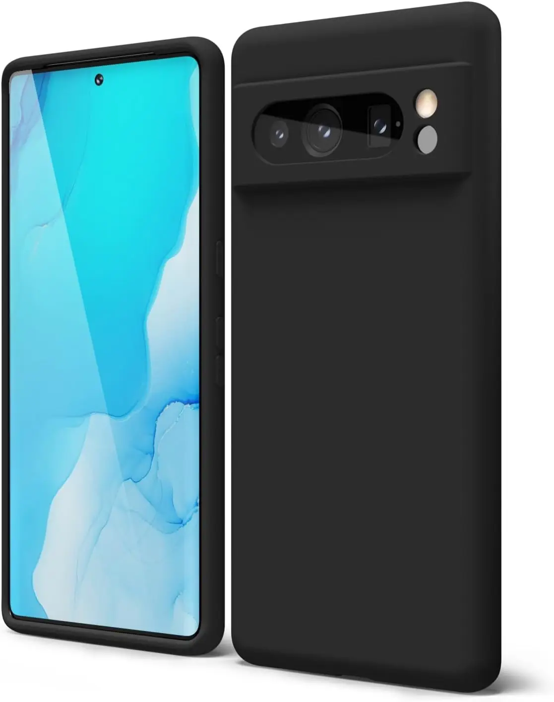

Жидкий Силикон для телефона Google Pixel 8 7, тонкий мягкий резиновый ТПУ Гладкий гелевый Матовый Твердый защитный и противоударный чехол