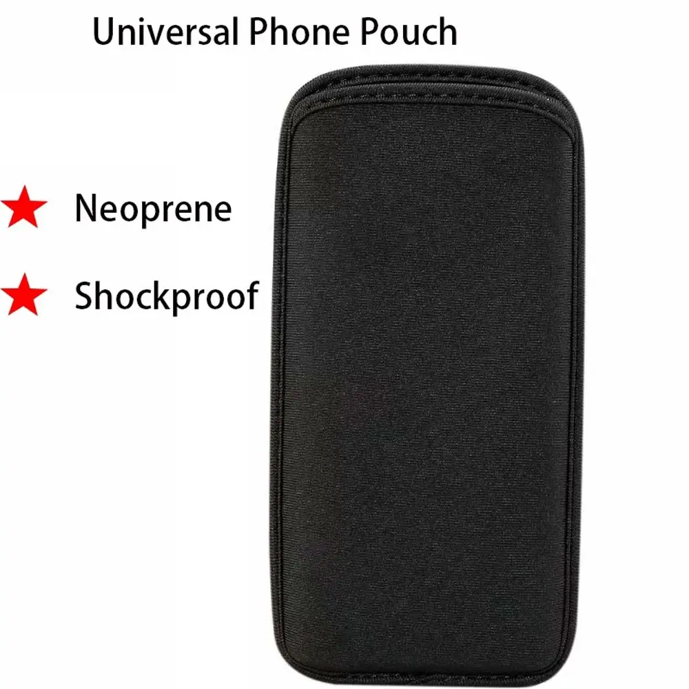 Universal Waterproof Shockproof Neoprene Smartphone Pouch - Black