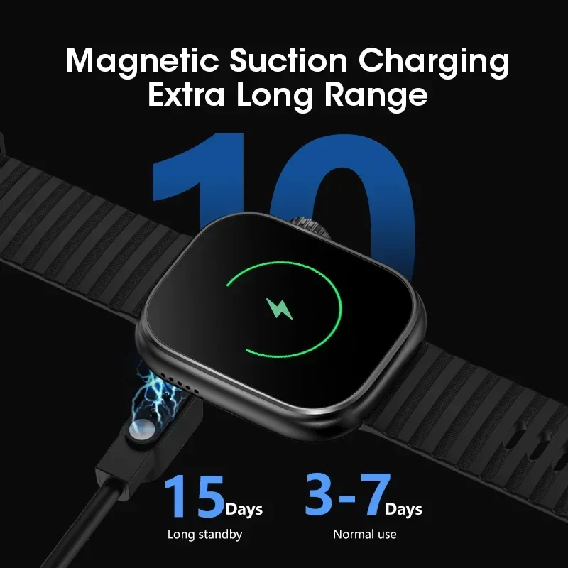 For Android IOS Universal 2.01 Inch Bluetooth Call Smartwatch Men Support 100 Sport 2024 New Women Rotary Keys Smart Watch +Box