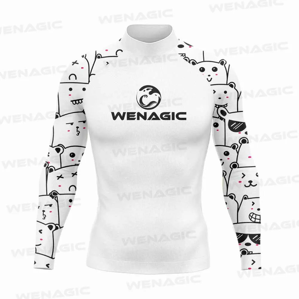 Rash Guard Wenagic Surfing Swimming Diving T-Shirts Tight Long Sleeve Men&rsquo;s UV Protection Clothing Beach Floatsuit Tops rash guard,surfing swimsuit