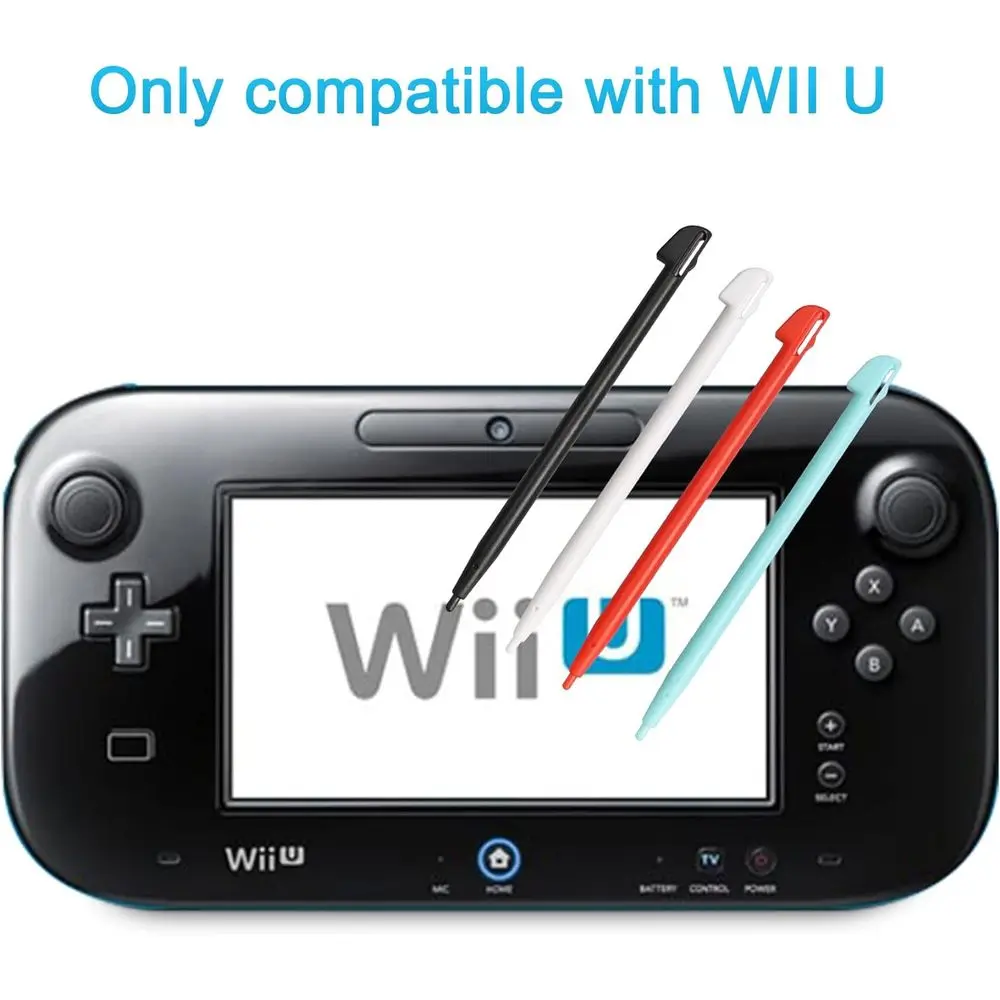 Wii U Plastic Stylus Pen 1 Pc For Nintendo Wii U Gamepad Xahpower Replacement Stylus 4 in 1 Combo Touch Pen Multiple Color