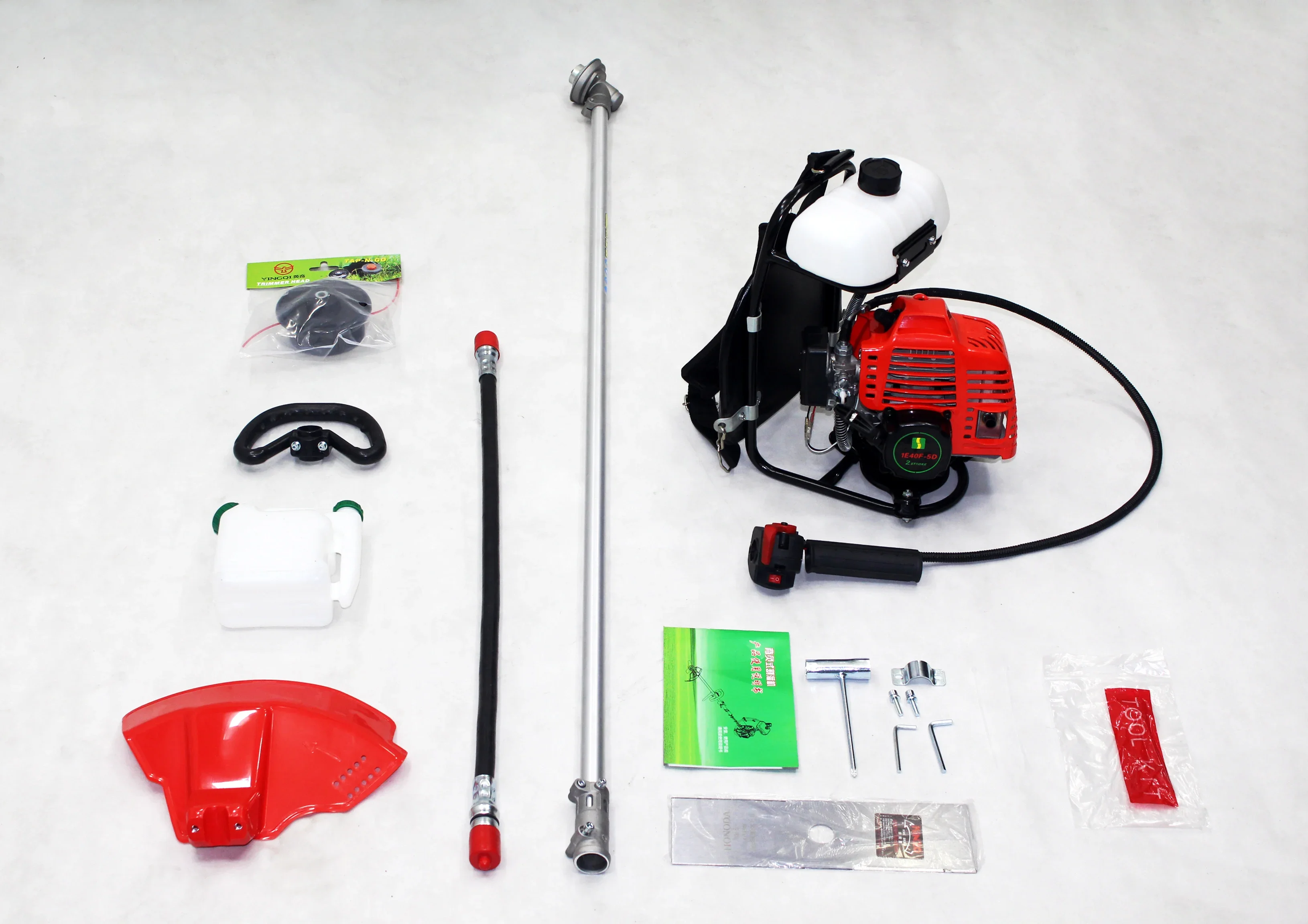 잔디깎이 배낭형 예초기 1E40F-5D 플로트 타입 2행정 가솔린 1.3KW 42.7CC 관목 가지 절단 정원 기계 헤지 트리머