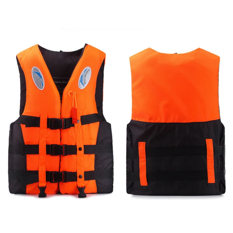 Outdoor Adult Swimming Life Jacket Adjustable Buoyancy Survival Suit Polyester Children Life Vest With Whistle life jacket