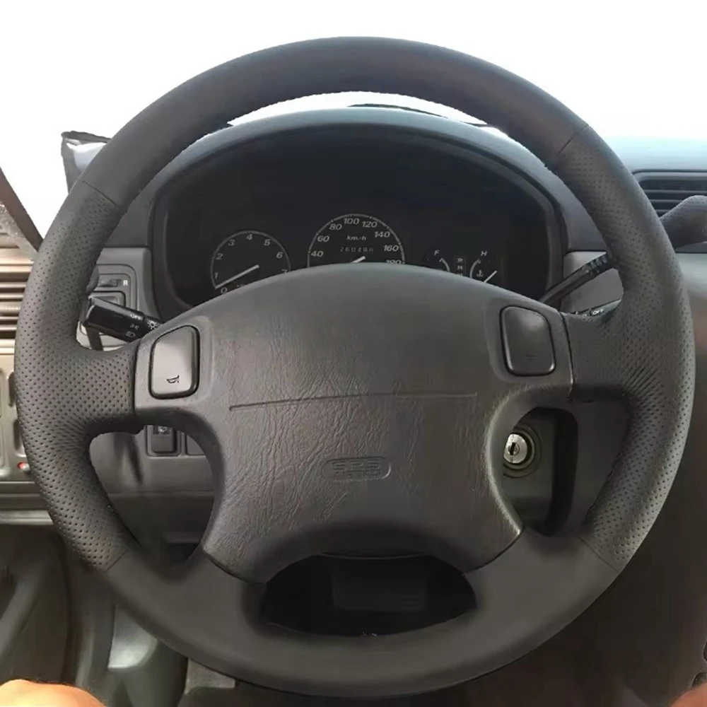 Handnähender Auto-Lenkradbezug aus Mikrofaser-Leder für Honda CRV CR-V Accord 6 Odyssey Prelude Civic 1996–2003 für Acura CL