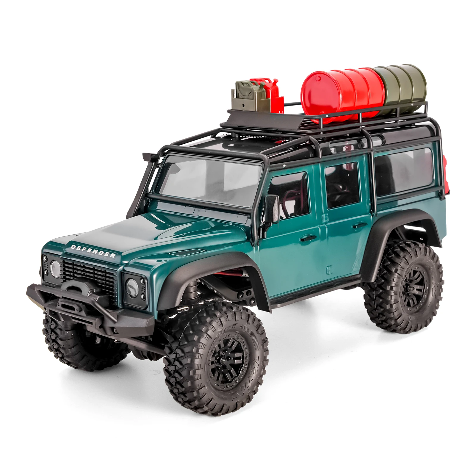 INJORA Réservoir Carburant & Baril Huile Rouge Pour RC Crawler 1/18 1/24 - Axial SCX24