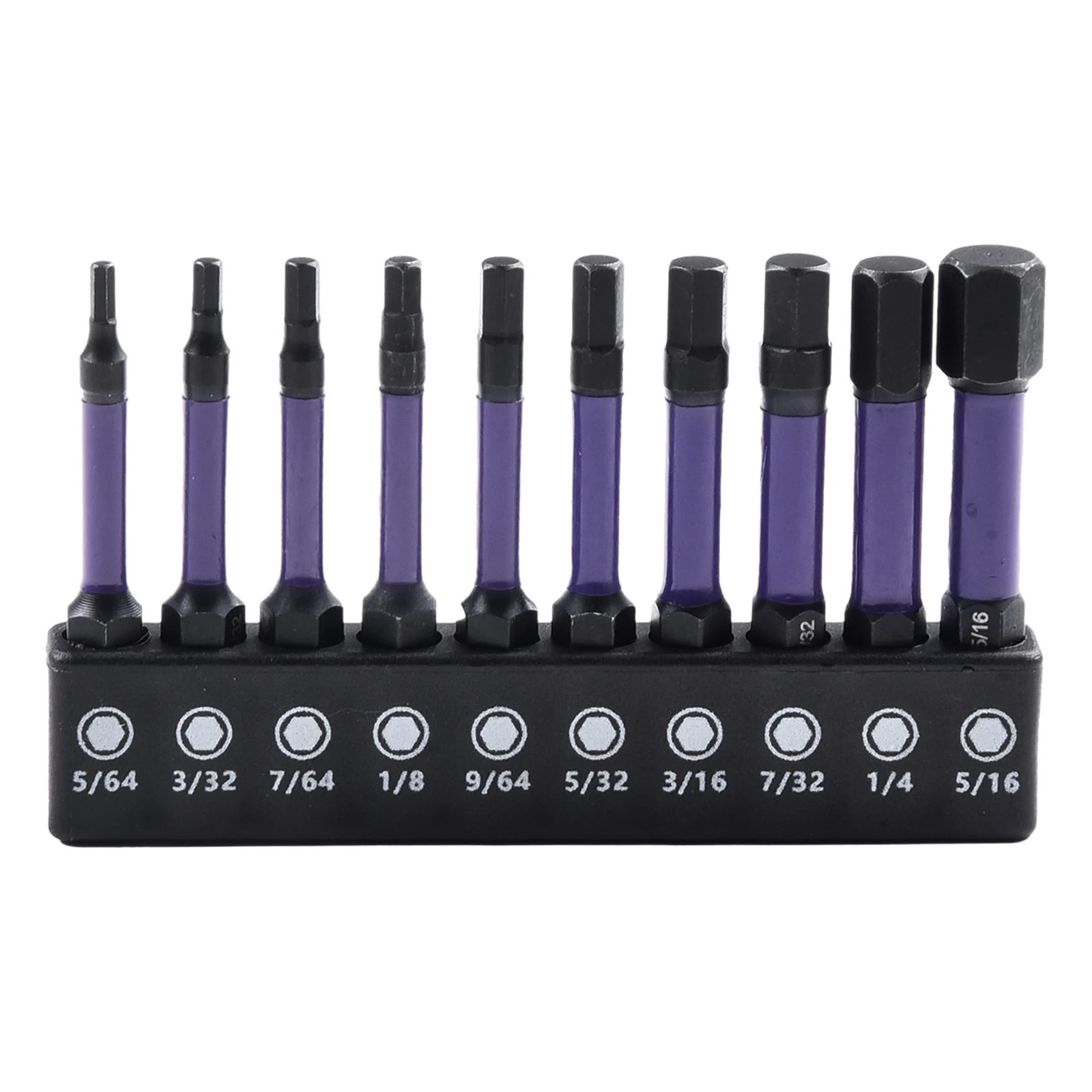 10Pcs Hex Head Wrench Drill Bit With Screwdrivers Bit Holder Set 1/4 Quick Release Shank Magnetic Screwdriver Bit Tools