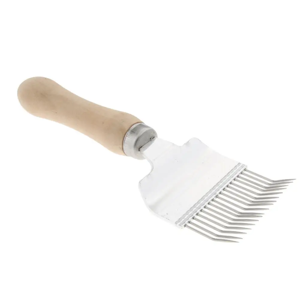 Stainless Steel Keeping Honey Comb Tine Uncapping Fork Scratcher