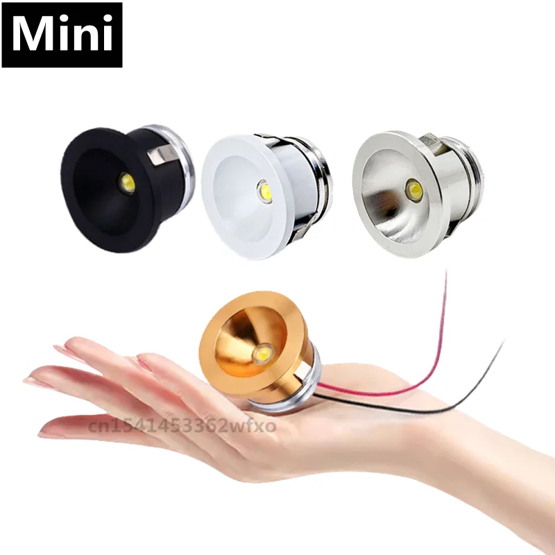 Dimmable Aluminum LED Mini Downlight 3W Spotlight Embedded COB 110V-220V Wine Cabinet Living Room Lighting