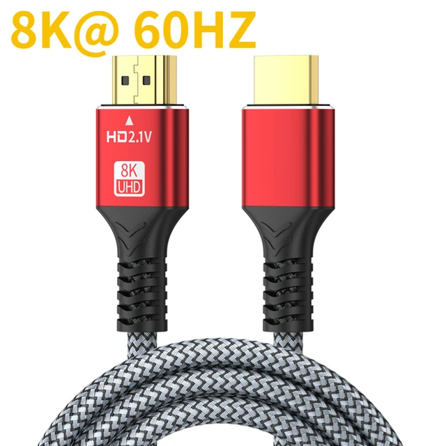 HDMI-Compatible 2.1 Cable 8K HDTV Cable for Xiaomi TV Box PS5 Ultra High Speed Compatible 8K@60Hz HDTV 2.1 Cable for TV/PS5/HDTV
