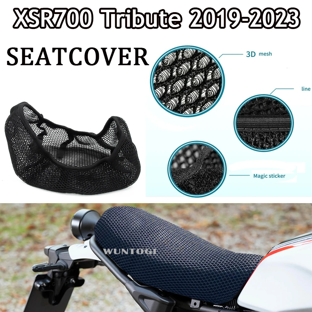 Per Yamaha Xsr 700 Xtribute 2019-2023 Coprisedile Moto Seat Protect Cushion Tribute Xsr700 Cover Seat 3D Airflow Seat Cove