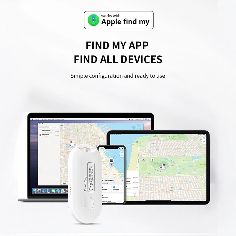 GPS Locator Smart Bluetooth Remote Control Work with Apple Find My APP ITag Anti Lost Reminder Car Key Pet Kids Finder