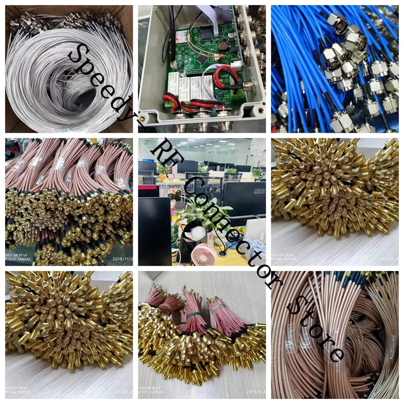 e fêmea, conector reto, co, latão, banhado a níquel, 2, 3, q