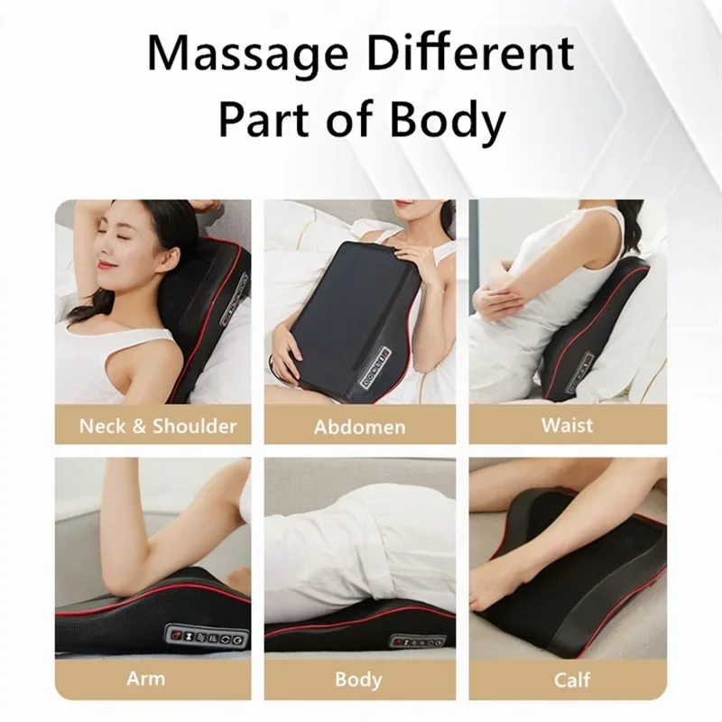 Portable Massage Pillow for Neck Back Shoulder Relief