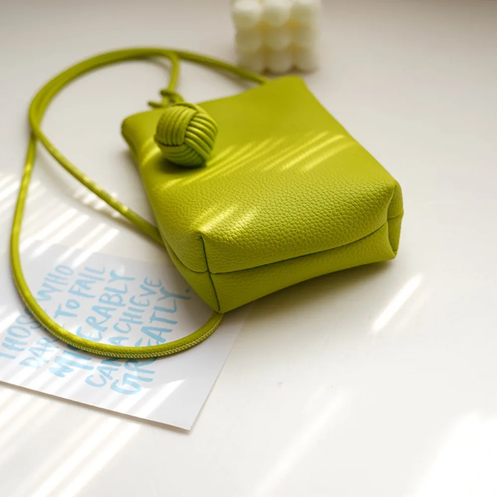 Mini Crossbody Bags New Lightweight Large Capacity Coin Purse Soft PU All-match Phone Pouch