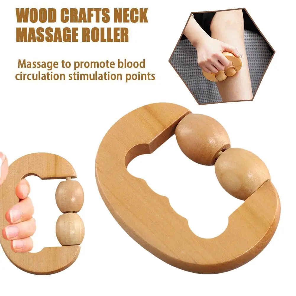 

Wood Knuckle Roller Massager Promote Blood Circulation Stimulation Points Portable Massage Durable Effectively Relieve Fatigue