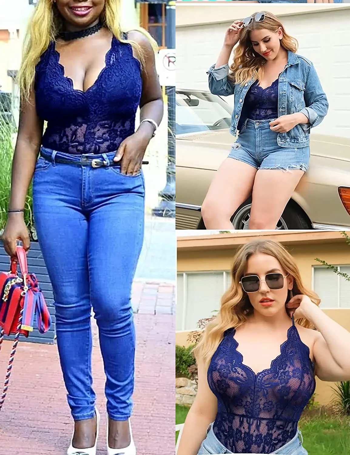 Fashion Pregnant Women One Piece Lingerie Deep V Teddy Sexy Lace Bodysuit