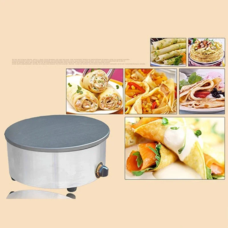 Crepe Makers Gas Pancake Fruit Machine Single Head benches furnace pancake machine Cooking Appliances 4