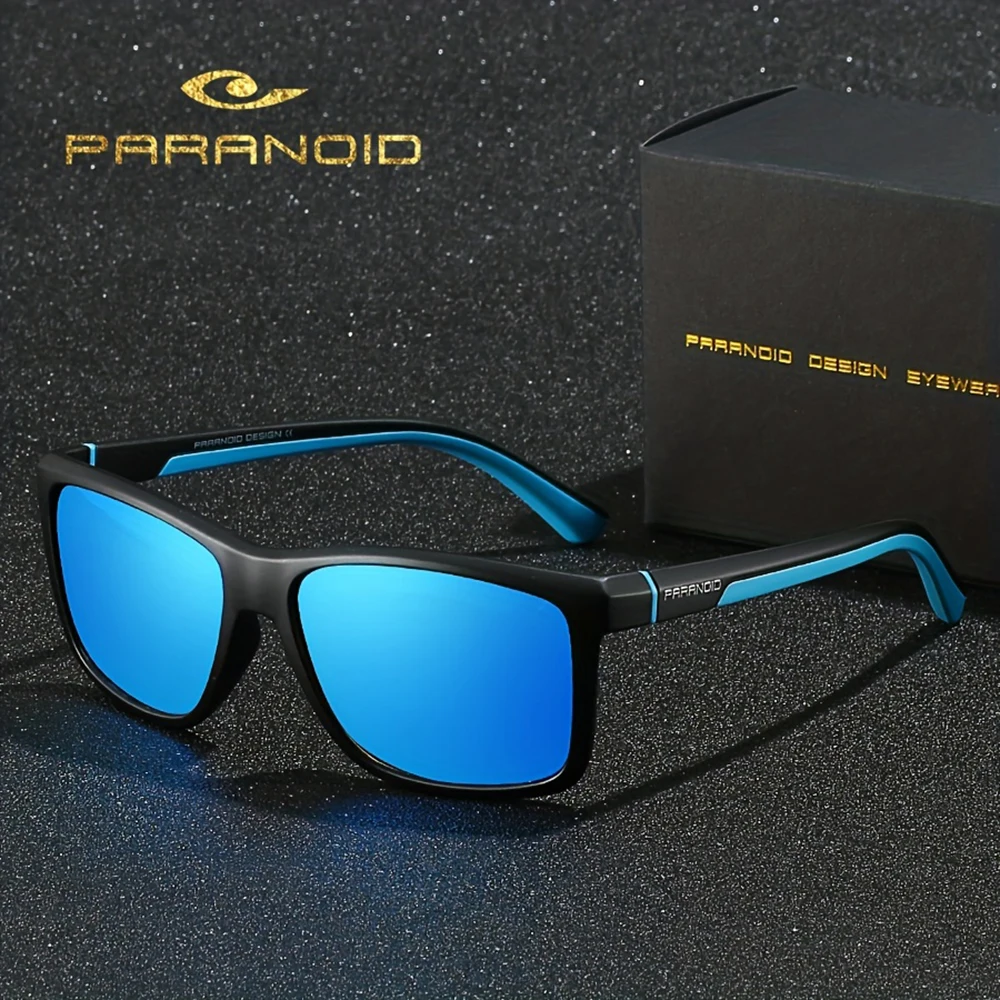 PARANOID Polarisierte UV400-Schutz-Sonnenbrille für Damen und Herren, 8 Farben, Modell 8652