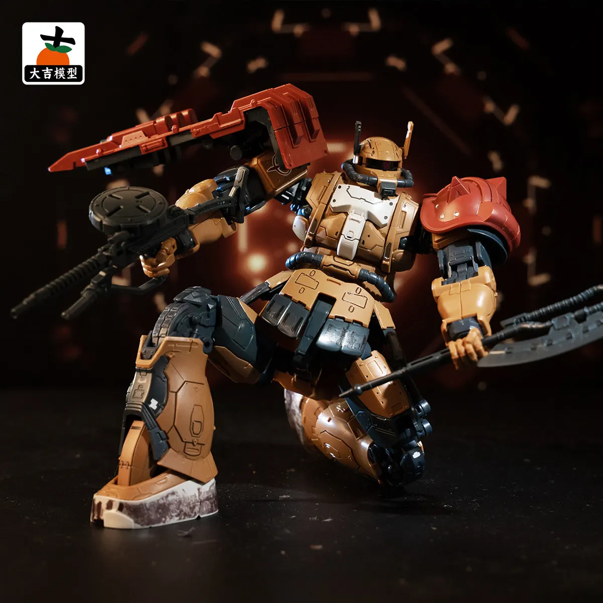 HG 1/144 Zaku II Type Solari Requiem Version Action Figure Assembly Model Kit Movable Joint Mecha Plastic Model Collectible Gift