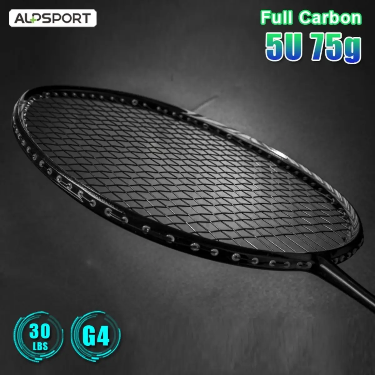 

ALP N80 package with racket) 5U 72g 100% Carbon Fiber Badminton Racket Professional No less than Yonex and Lining