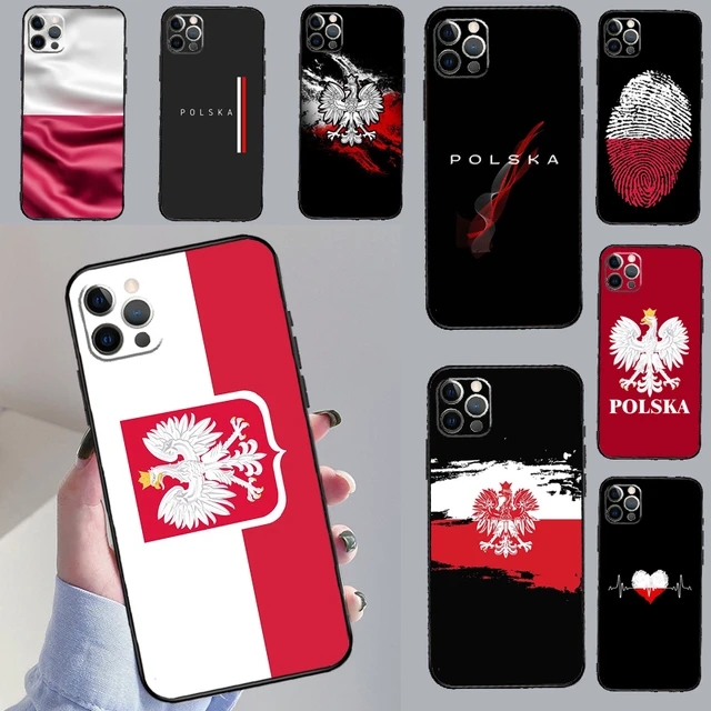 Etui z flagą Polski na iPhone 11 12 13 14 15 Pro XS Max XR X
