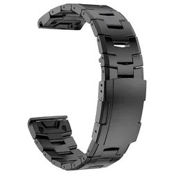 Premium Titanium QuickFit Watch Strap - 26mm/22mm, Durable Metal Band - QuickFit 26mm (Gray 1)