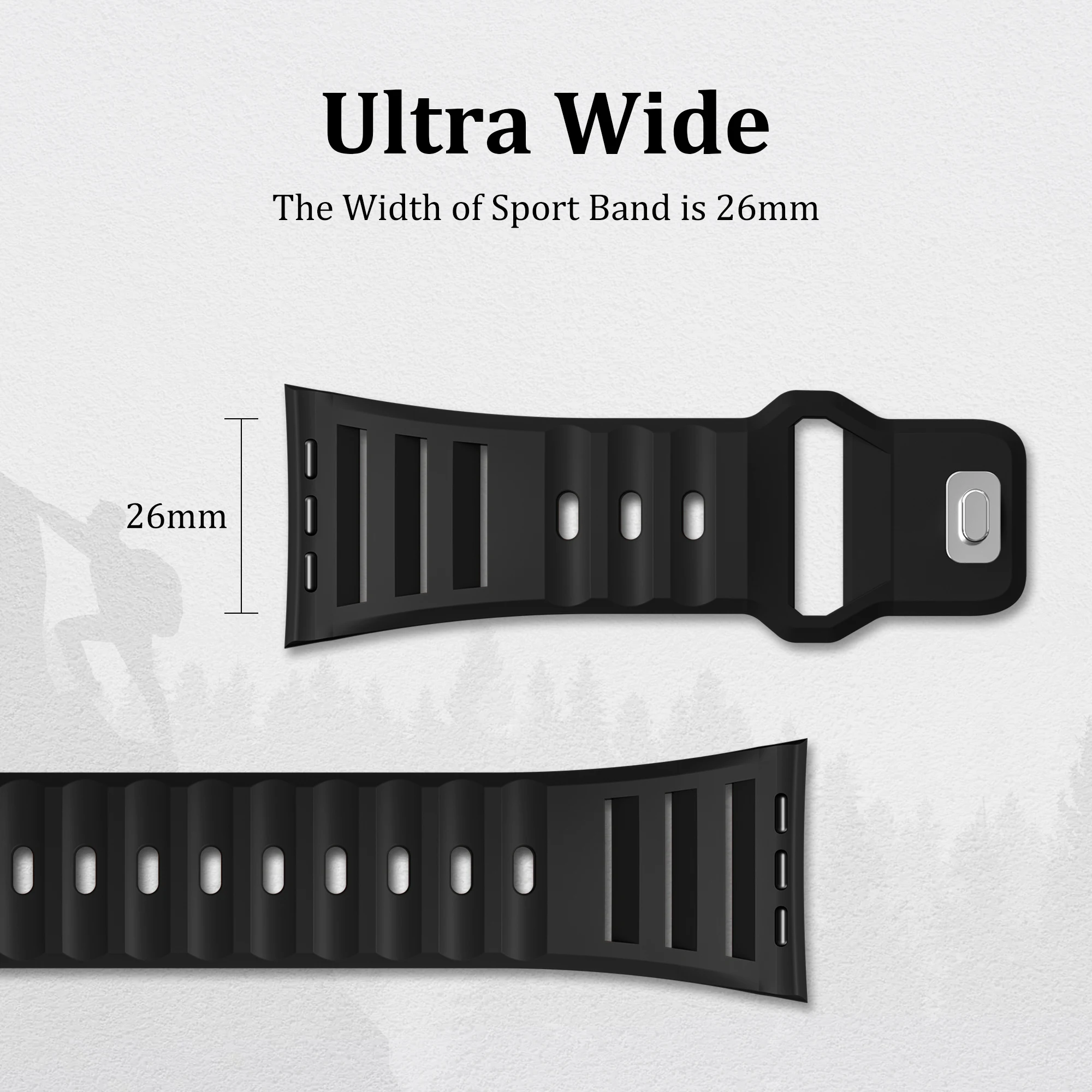Sport Silicone Strap for Smartwatch - Durable and Comfortable Wristband Bracelet