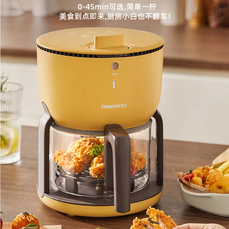 Air Fryer, A New Multi-functional, Oil-free Fryer for Home Use. Visualized Small and Fully Automatic Electric Fryer