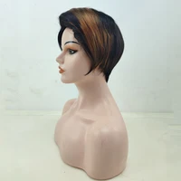 HAIRJOY – perruque synthétique courte et lisse pour femmes afro-américaines 5
