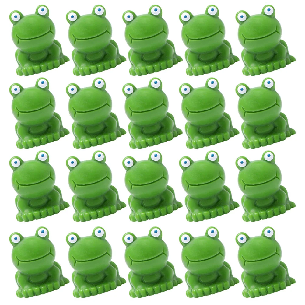 

20/30pcs Mini Resin Frog Figurines Realistic Animal Models Educational Toys Fairy Garden Dollhouse Accessories