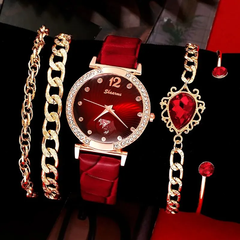 WomensWatchesLuxuryWatchesBraceletSetFashionCasualSimpleQuartz
