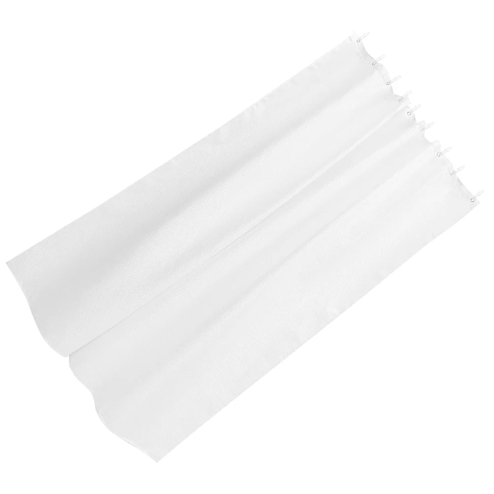 

Hotel Bathroom Curtain Replacement Solid Color Polyester Curtain Bath Curtain with Hooks