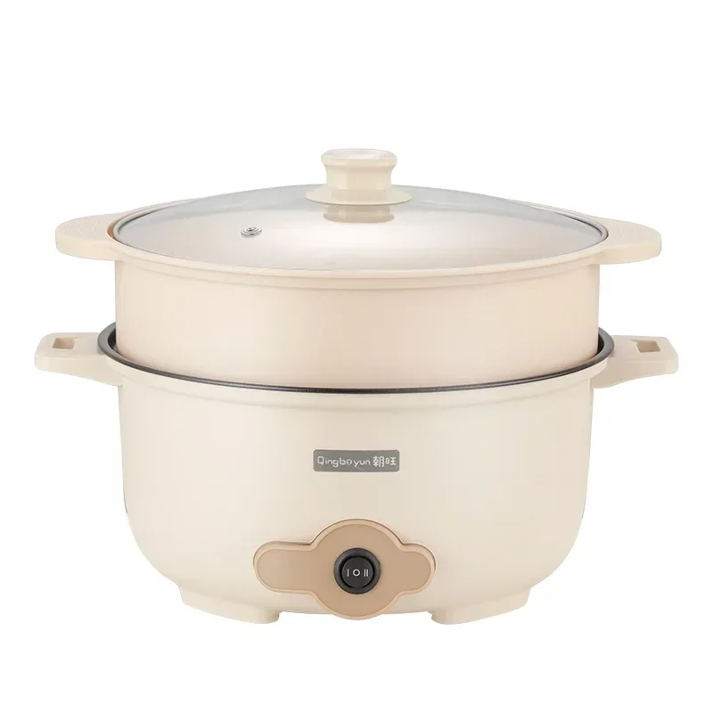 Multi functional integrated household electric heating pot, electric fryer, steamer in student dormitories 2
