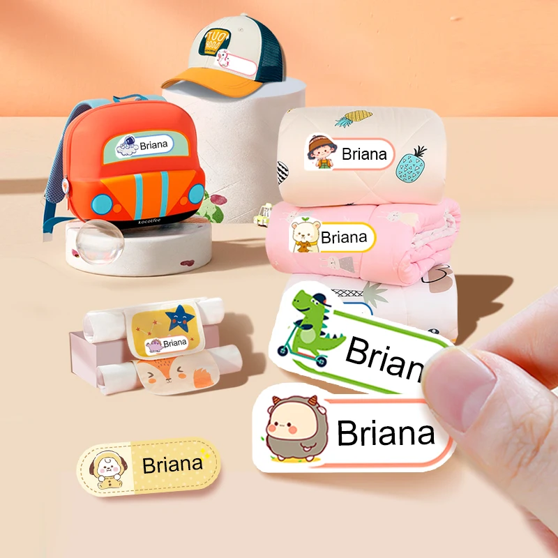 Etiquetas Adhesivas Personalizadas - 235 Pegatinas Lavables Para Nombre Y Fecha | Ideales Para Escuela Y Casa