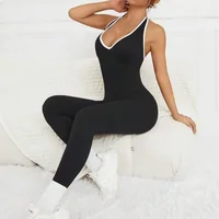 Women's U-Shaped Neck Bodysuit with Open Back, High Elastic Quick-Dry Yoga, Breathable Seamless Gym Training Wear - Image 4