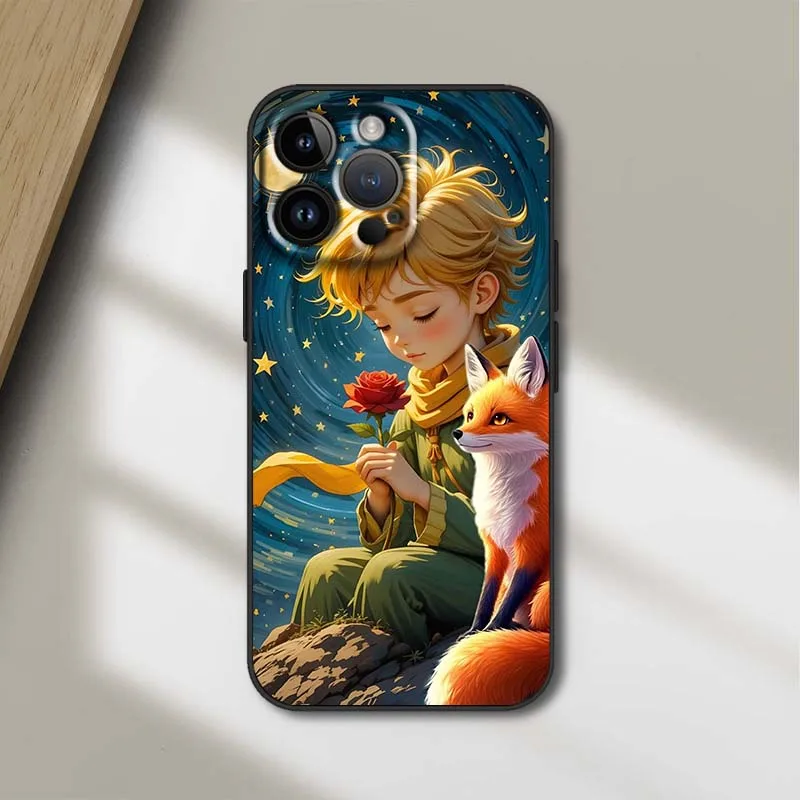 Le Petit Prince Anime Black Soft Phone Case Cover