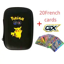  400-60pcs Pokemon Metal Gold Card Box Golden Letters Spanish Playing Cards Metalicas Charizard Vmax Gx Collection Game Card Case 