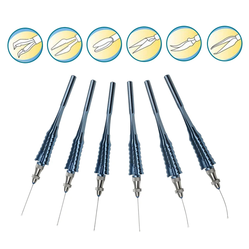 

23G/25G Capsulorhexis Forceps Intraocular Tweezers Eye Surgical Tool Ophthalmic Instrument Titanium Alloy