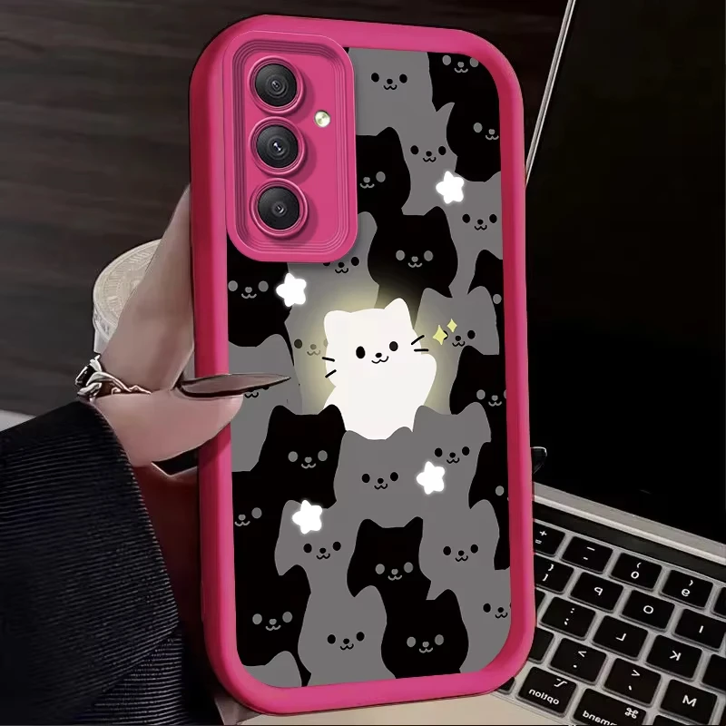 Lovely Glowing Cat Cartoon Phone Case